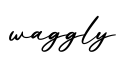 单词waggly书写