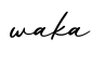 单词waka书写