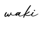 单词waki书写