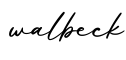单词walbeck书写