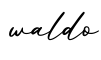 单词waldo书写