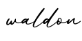 单词waldon书写