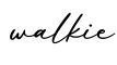 单词walkie书写