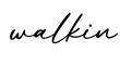 单词walkin书写