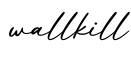 单词wallkill书写