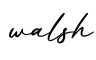单词walsh书写
