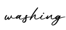 单词washing书写