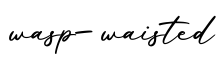 单词wasp-waisted书写