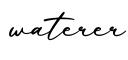 单词waterer书写