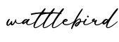 单词wattlebird书写