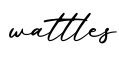 单词wattles书写