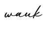 单词wauk书写
