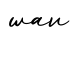 单词wav书写