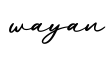 单词wayan书写