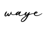单词waye书写