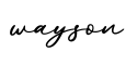 单词wayson书写