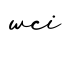 单词wci书写
