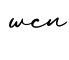 单词wcn书写