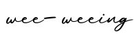单词wee-weeing书写