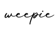 单词weepie书写