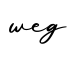 单词weg书写