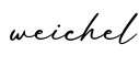 单词weichel书写