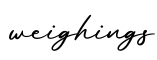 单词weighings书写