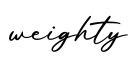 单词weighty书写
