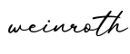 单词weinroth书写