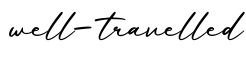 单词well-travelled书写