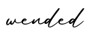 单词wended书写