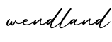 单词wendland书写
