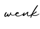 单词wenk书写