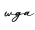 单词wga书写