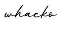 单词whacko书写