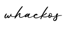 单词whackos书写