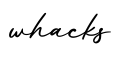 单词whacks书写