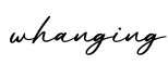 单词whanging书写