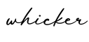 单词whicker书写