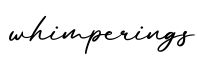 单词whimperings书写