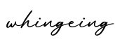 单词whingeing书写
