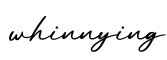 单词whinnying书写