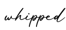 单词whipped书写