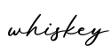 单词whiskey书写