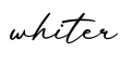 单词whiter书写