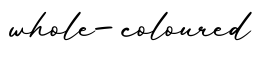 单词whole-coloured书写