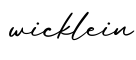 单词wicklein书写