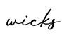 单词wicks书写