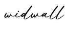 单词widwall书写