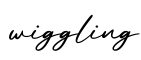 单词wiggling书写